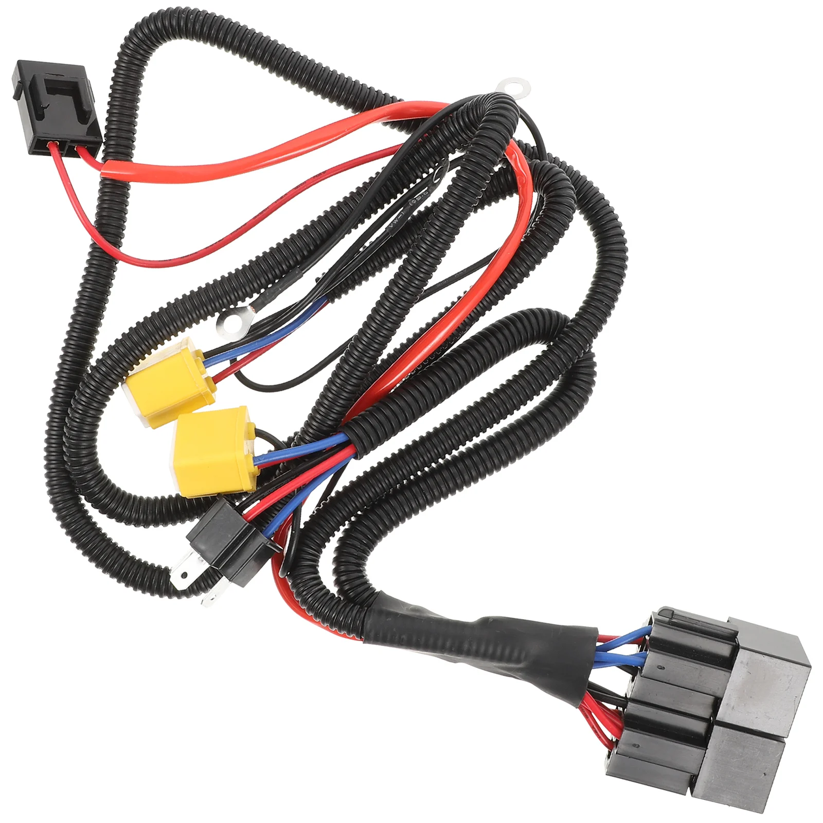 H4 Halogen Wire Harness Car Headlight LED Light Brightness Booster Wiring Harness Kit car headlight wiring harness