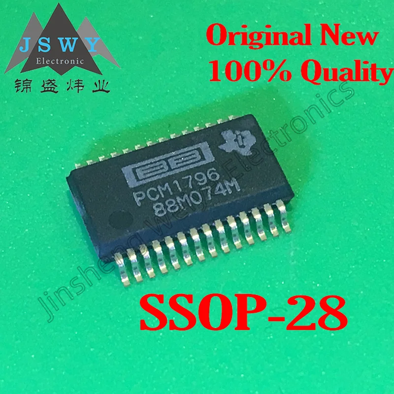 

[5/10pieces] PCM1796 PCM1796DBR PCM1796D package SSOP28 24-bit audio DAC 100% new original in stock