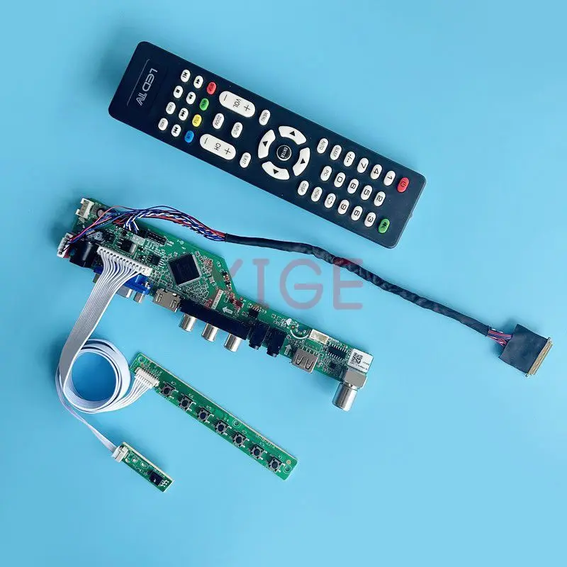 

LCD Controller Board Fit HSD101PWW1 BP101WX1 B101EW05 USB+AV+HDMI+VGA LVDS 40-Pin 1280*800 TV Analog Kit DIY 10.1" Laptop Matrix