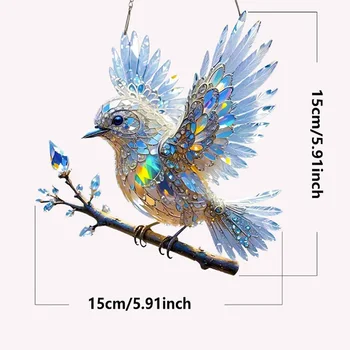 Crystal Bird Hanging Ornament 6