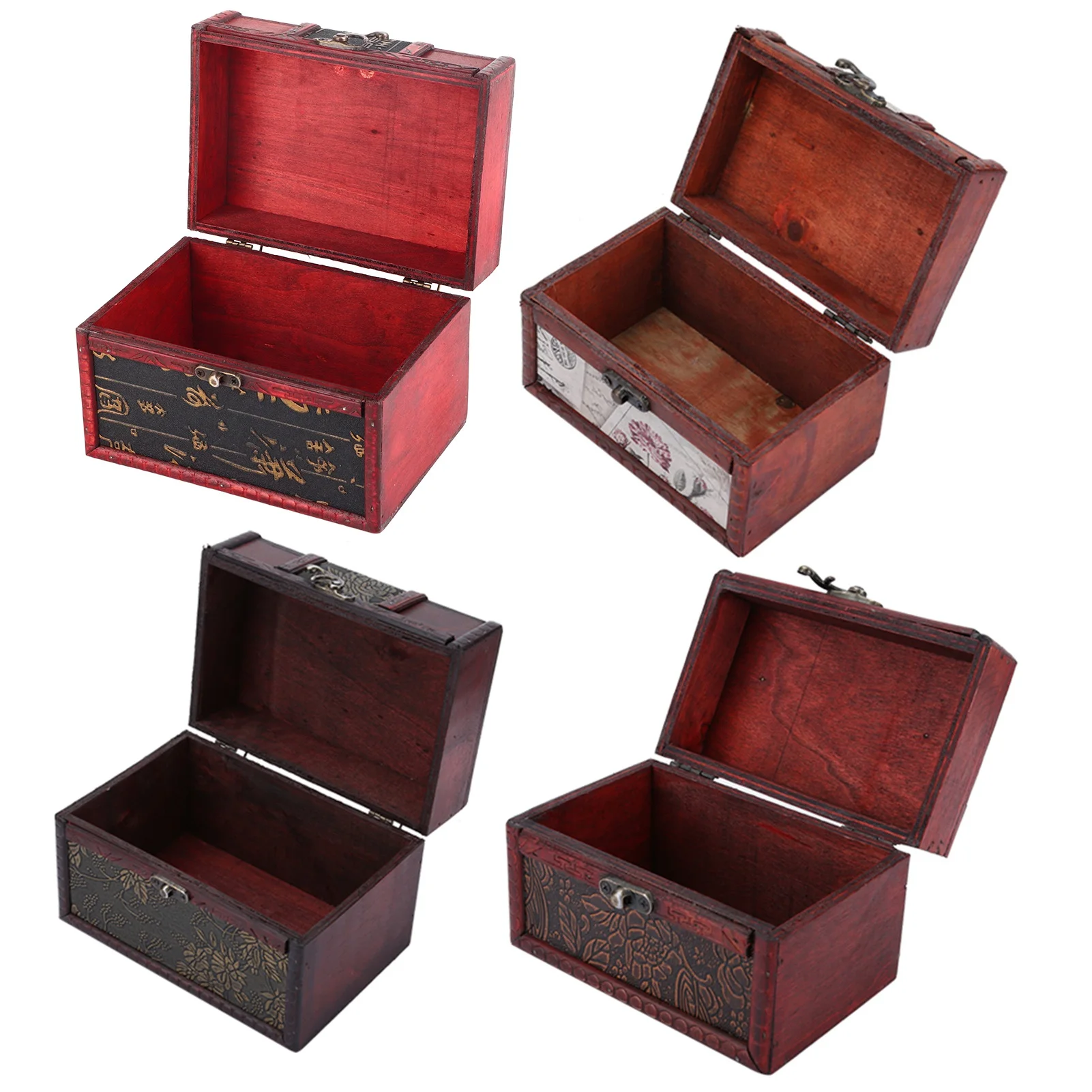 Vintage Jewelry Box Organizer Wooden Retro European Style Antique Trinkets Sundries Box Jewelry Storage Case Mother's Day Gift - Image 3