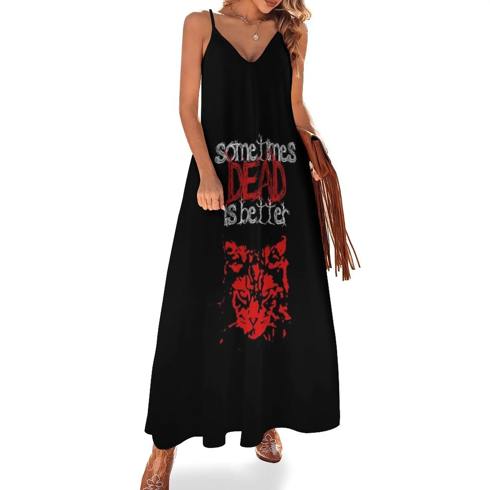 

Sometimes dead is better - Pet Sematary Sleeveless Dress Long dress Women dresses summer