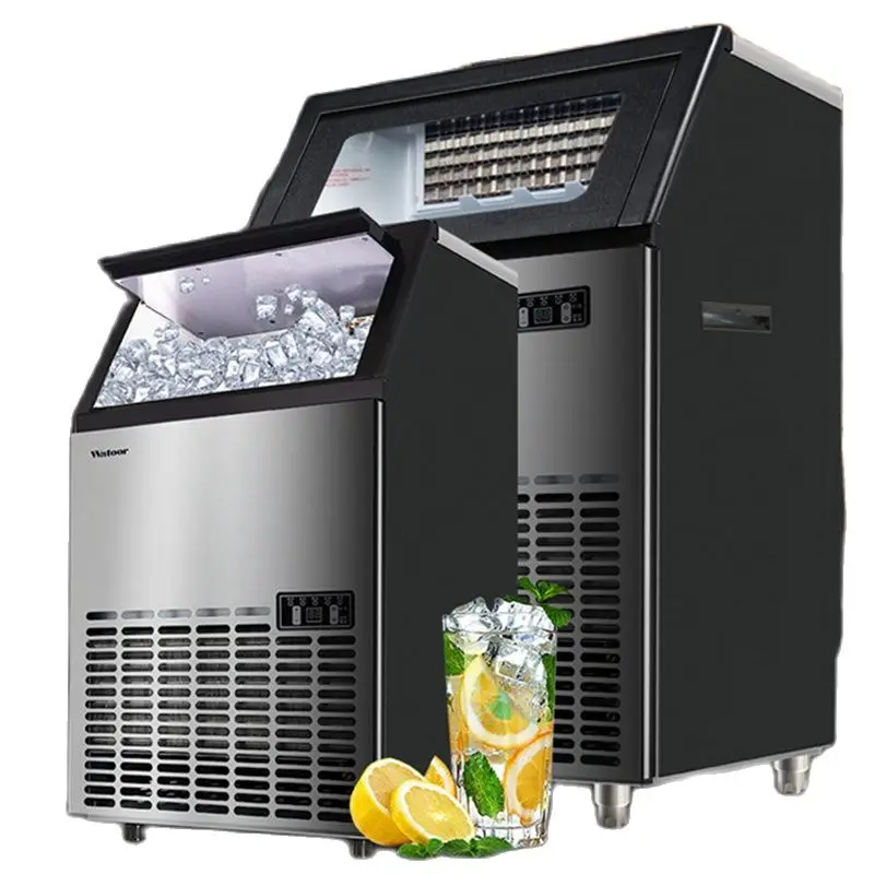 HICON 220V  70KG 80KG Ice Maker commercial cube ice machine automatic /home ice machine / for bar / coffee shop / tea shop