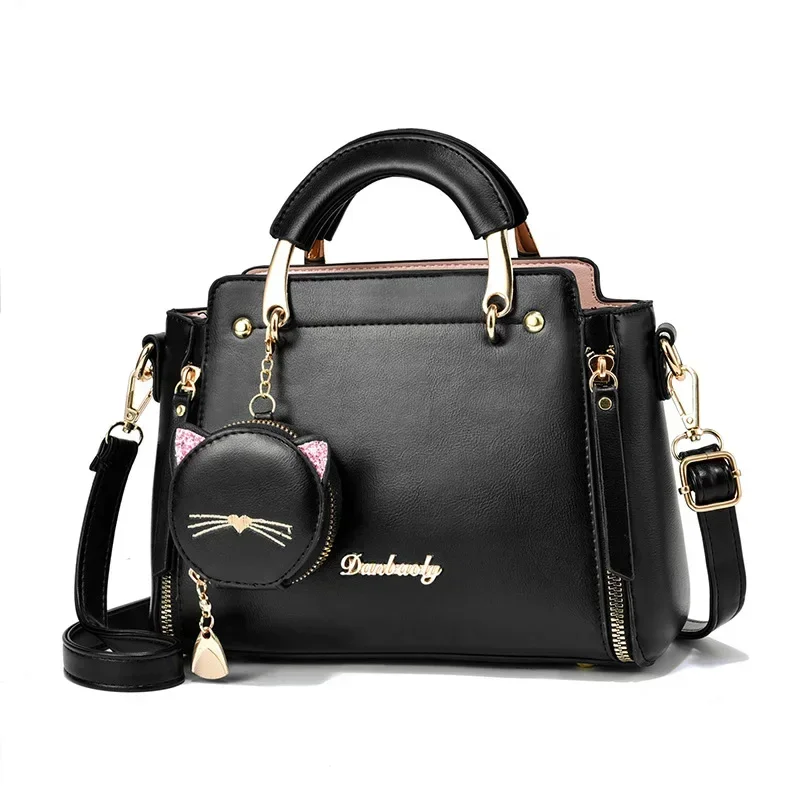 Solid Color Single Shoulder Large Capacity High-end Feel Handbag 2023 New Cute and Versatile Women's Crossbody Commuting