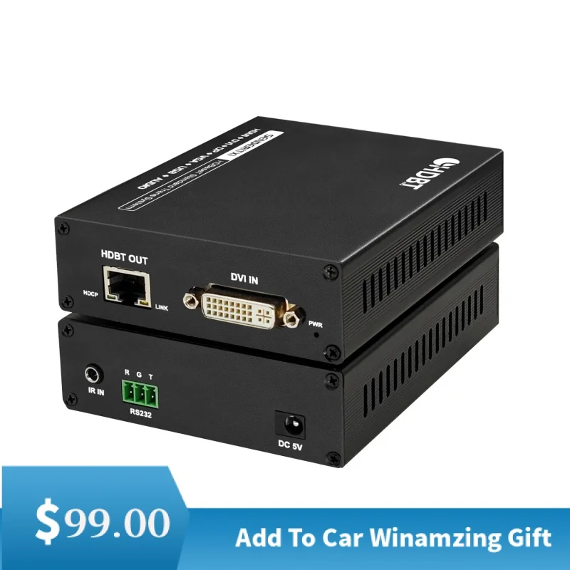 Digital DVI Extender With Backward RS232 IR HD Video Converter 1080P 60Hz Cat5e/6 UTP 150m Support DVI1.4 HDCP1.4