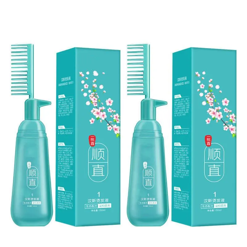 150ml Hair Straightener Cream Keratin Comb Type Hair Straightening Treatment for Frizzy and Dry Solution Permanent Care keratin hair cream