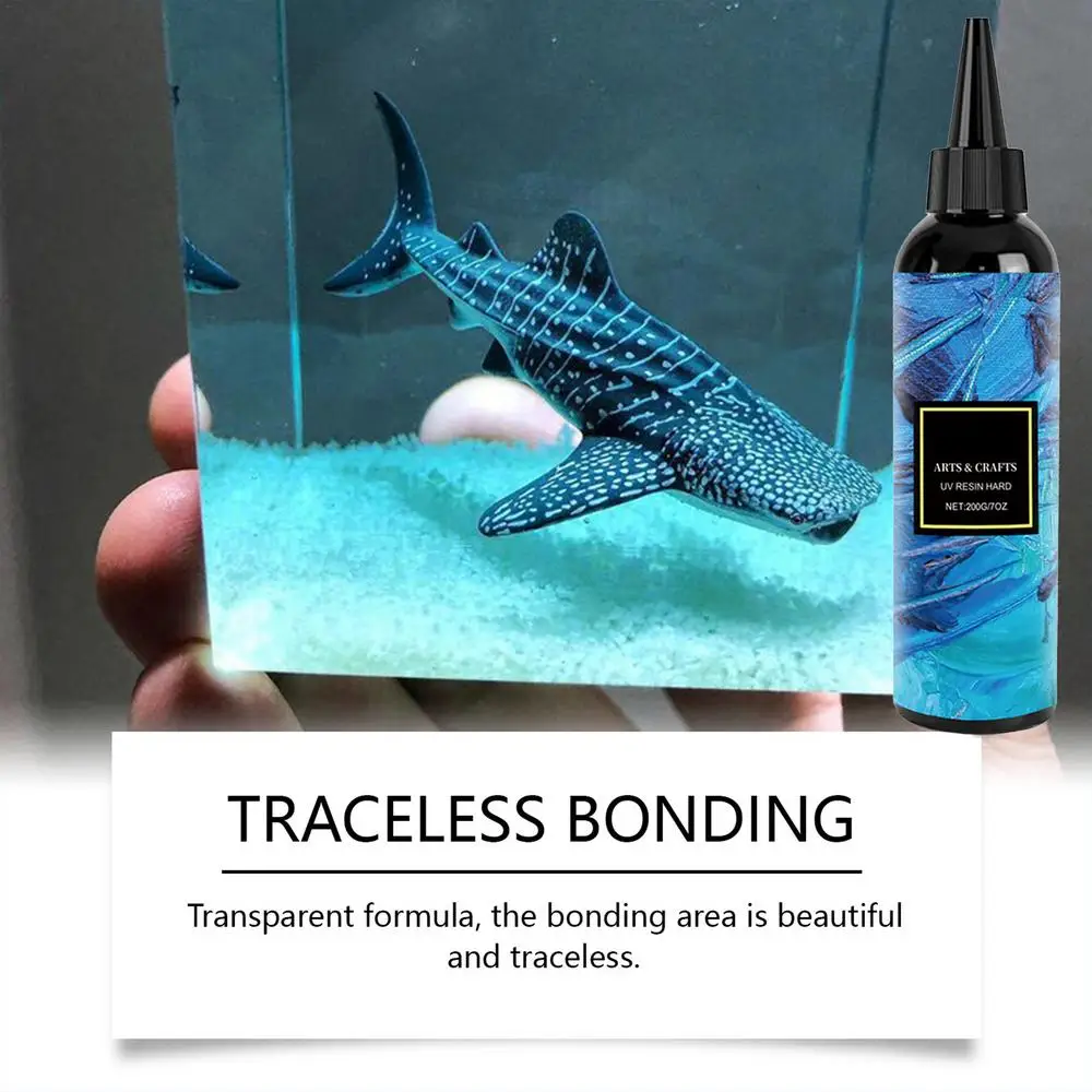 Description Picture 4 of itemUV Epoxy Resin Glue Hard Type Glue Bonding & Curing In Seconds Transparent UV Glue Adhesive For Resin Mold Jewelry Making