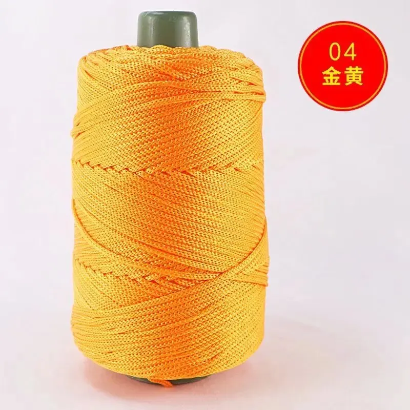 Hollow Yarn Light Viscose Ice Rope Hat Yarn Hand Woven Yarn Diy Hook Cushion Hollow Bright Silk Medium Thick