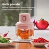 Meat Grinder Electric Garlic Crusher Food Chopper Mini Garlic Masher Vegetable Chopper Machine USB Wireless Kitchen Blender Tool 1