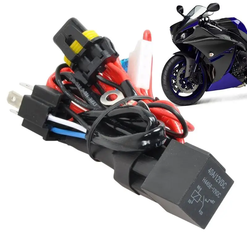 

Motorcycle Spotlight Modified Wiring LED Modified Headlight Spotlight Wiring Night Riding Plug And Play Wiring System For bikes