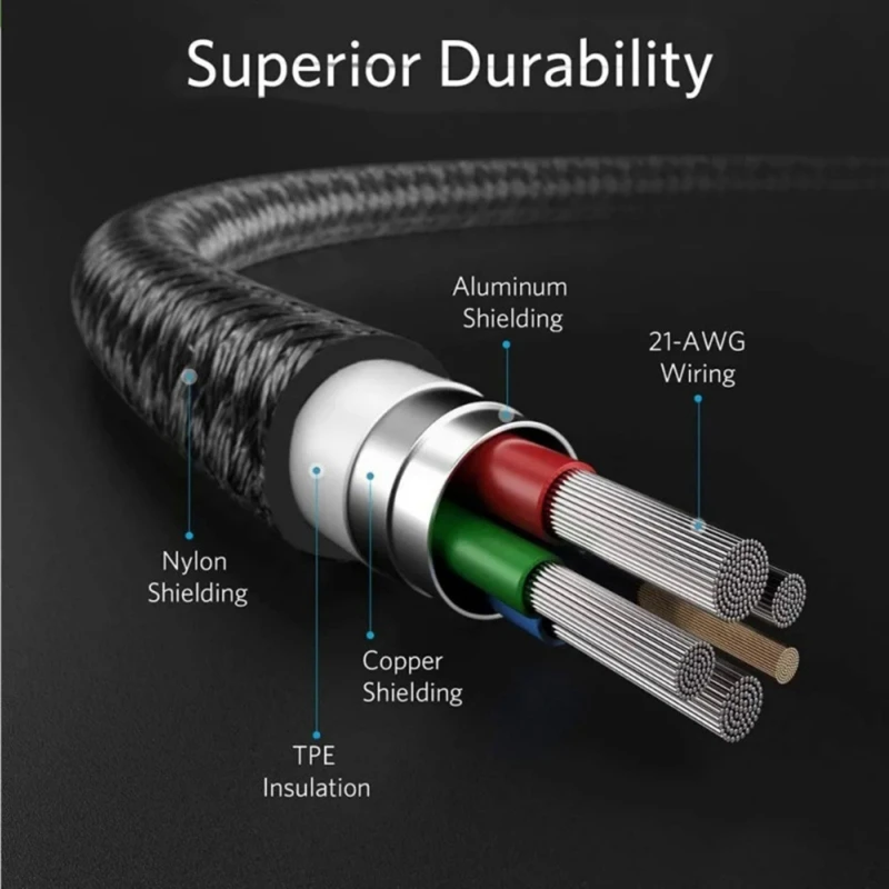 TypeC DC4.5x3.0mm PD100W 트리거 전원 케이블 변환기 어댑터 라인 5.9피트 D46B