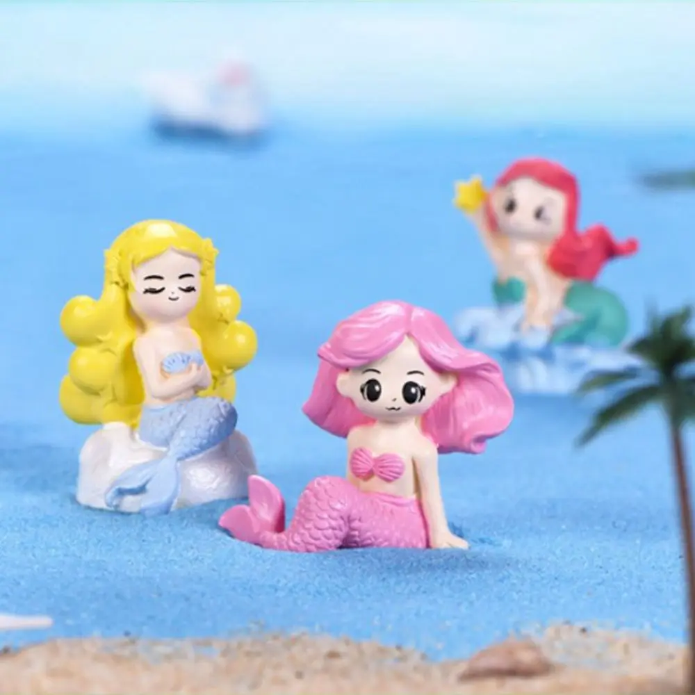 

Cute Bonsai Seashell DIY Resin Craft Miniatures Mermaid Home Decor Figurine