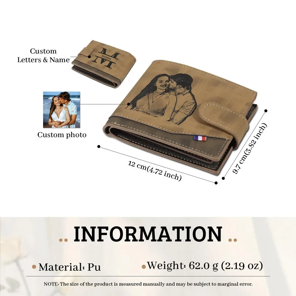 Personalized Picture Wallet for Men Gift for Men Customized Engrave Wallet with Name Him Birthday Anniversary Gift for Husban 6 Personalized Picture Wallet for Men Gift for Men Customized Engrave Wallet with Name Him Birthday Anniversary Gift for Husban 6