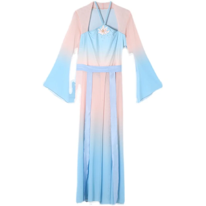 

Classical Dance Costume Jumpsuit Dancing Dress Ethnic Practice Training Suit for Women