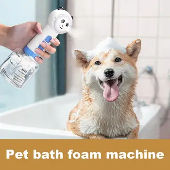 Dog Soap Foamer Shampoo Electric Foaming Frother Dispenser Rechargeable Waterproof Pet Soap & Shampoo Sprayer Pet Bathing Soap 2