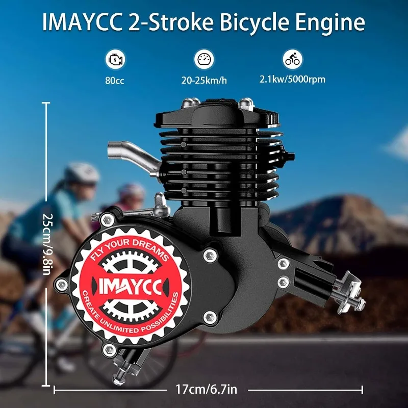 Stroke Bicycle 80cc Flying Horse Bicycle Engine Kit Motorcycle