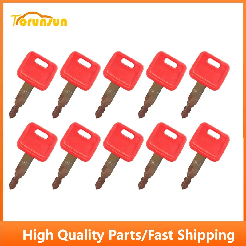 

10 Ignition Keys H800 AT194969 AT147803 4286465 for John Deere Hitachi Case Part