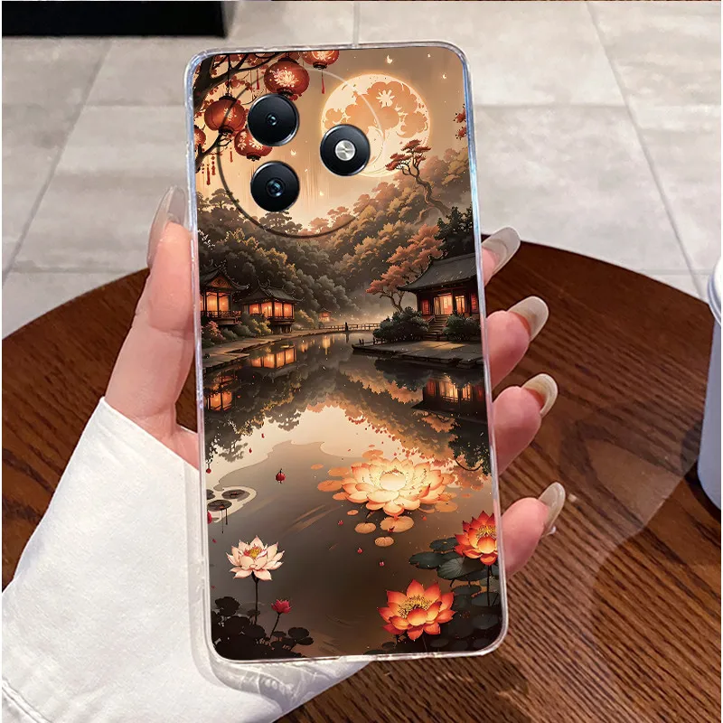 Clear Case with Cute Love Rabbit Cartoon - Luxury Soft Silicone TPU Cover