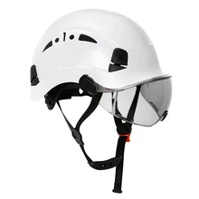 Construction Safety Helmet With Goggles Visor High Quality ABS Hard Hat Light ANSI Industrial Work Head Protection Rescue CR08
