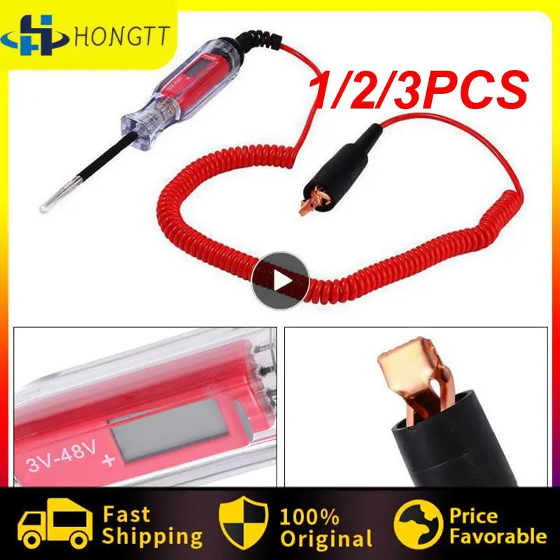 

1/2/3PCS Automotive Current Tester Auto Circuit Tester Truck DC 6V 12V 24V Auto Circuit Relay Tester Probe Test Pen control for