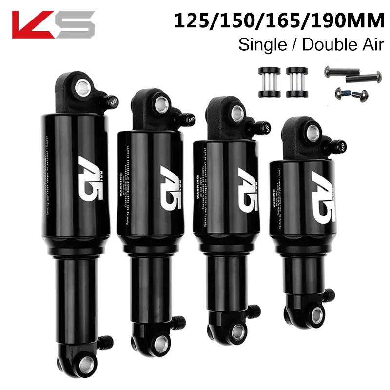 

KS A5 RE RR1 Air Rear Absorber Shock MTB Bicycle Double Single Kindshock Mountain Bike 125 150 165 190 MM For Scooter