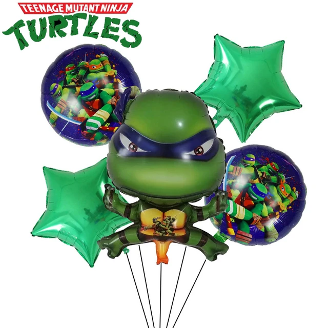 5PCS tartarughe Ninja TMNT palloncini in lattice decorazioni per feste di  compleanno Baby Shower Ballon Cartoon