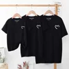 Summer Cotton Baby Mom Dad T Shirts Tops Fashion Family Matching Outfits Daddy Mommy And Daughter Son Matching Clothes 5