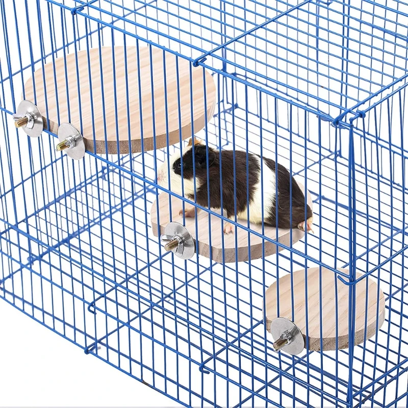 5Pcs/set Natural Wood Small Pet Platform 2