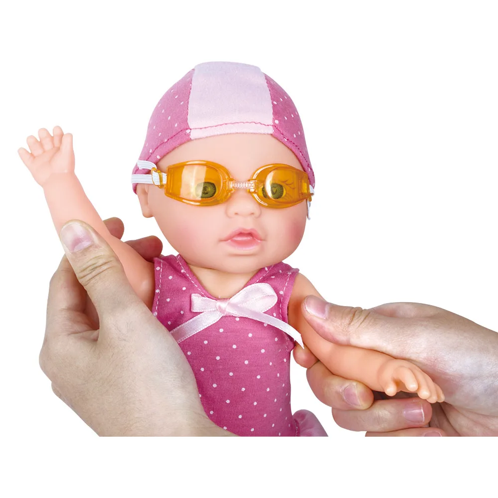 Function Doll Battery Operated Swimming Baby Size 13 Inches Girl Toy Funny Accompany with Your Children