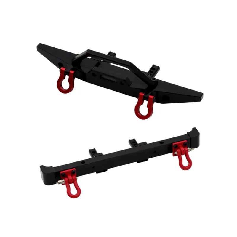 Suitable For MN Model 1/12 MN128 Wrangler RC Car Spare Parts Metal Upgrade Front And Rear Bumper Bumpers 3