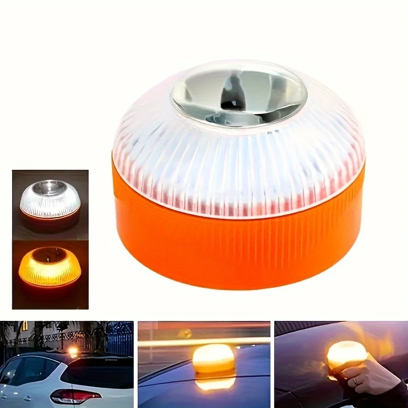 Led Car Emergency Light Flashlight Magnetic Induction Strobe Road Accident Lamp Beacon Safety Accessory emergency light
