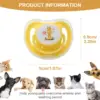 Cat Pacifier Teething Toys, 4PCS Butterfly Shape Silicone Chew Toys with Cover for Kitten Puppy Calming, Soothing Chewing Relief 6