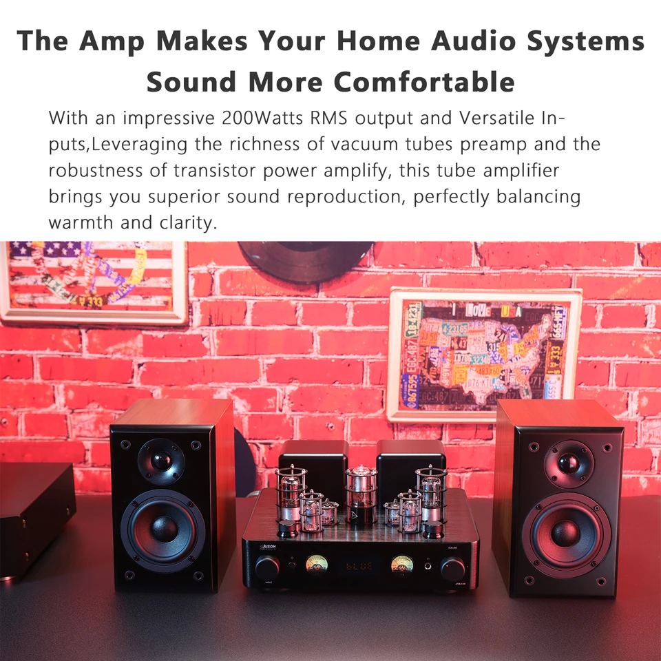 Juson Audio JTA100 アップグレード 200W ハイブリッド真空管アンプ BT