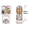 1/8 Pressure Rotating Nozzle Inner Thread No Holes In The Front And 3 Holes In Back High Pressure Car Washing Nozzle 5-8L/min 5