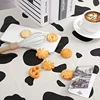 Cow Print Tablecloth Table Cover 54" X 108" Plastic Disposable Rectangle Table Cover Birthday Party Picnic Farm Animal Themed 5