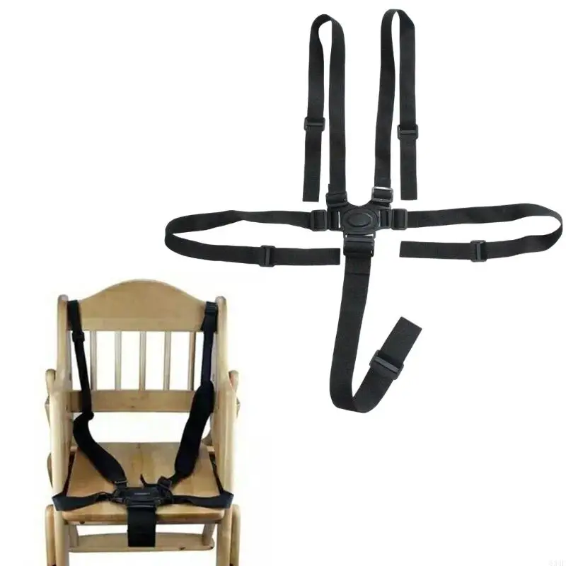 634F Universal Baby 5 Point Safety Harness Belt for Stroller High Chair Pram Children Kid Pushchair Nylon+POM Made