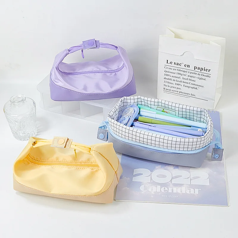 

Pencil Cases for Girls Large Capacity Aesthetic Pencil Pouch for School Teachers Student Adults Collectors Women Makeup Bag