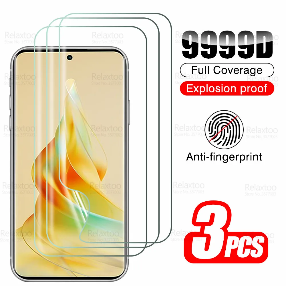 3 Pezzi Full Glue Soft Film Per Oppo Reno8 T 5G 4G Hydrogel Film Oppo Reno 8 T 8 T Reno8T Cph2481 Cph2505 Protezione Dello Schermo Non Vetro