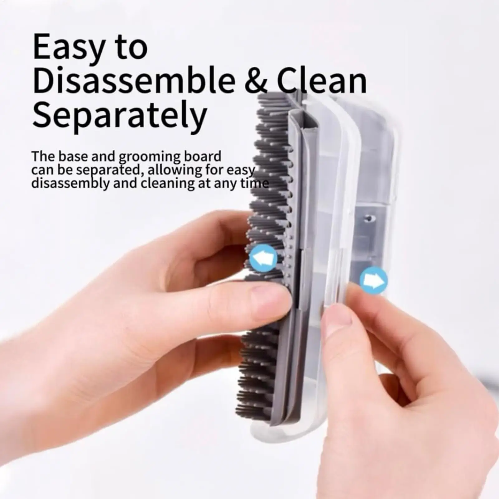 Wall-Mounted Self-Cleaning Pet Grooming Brush