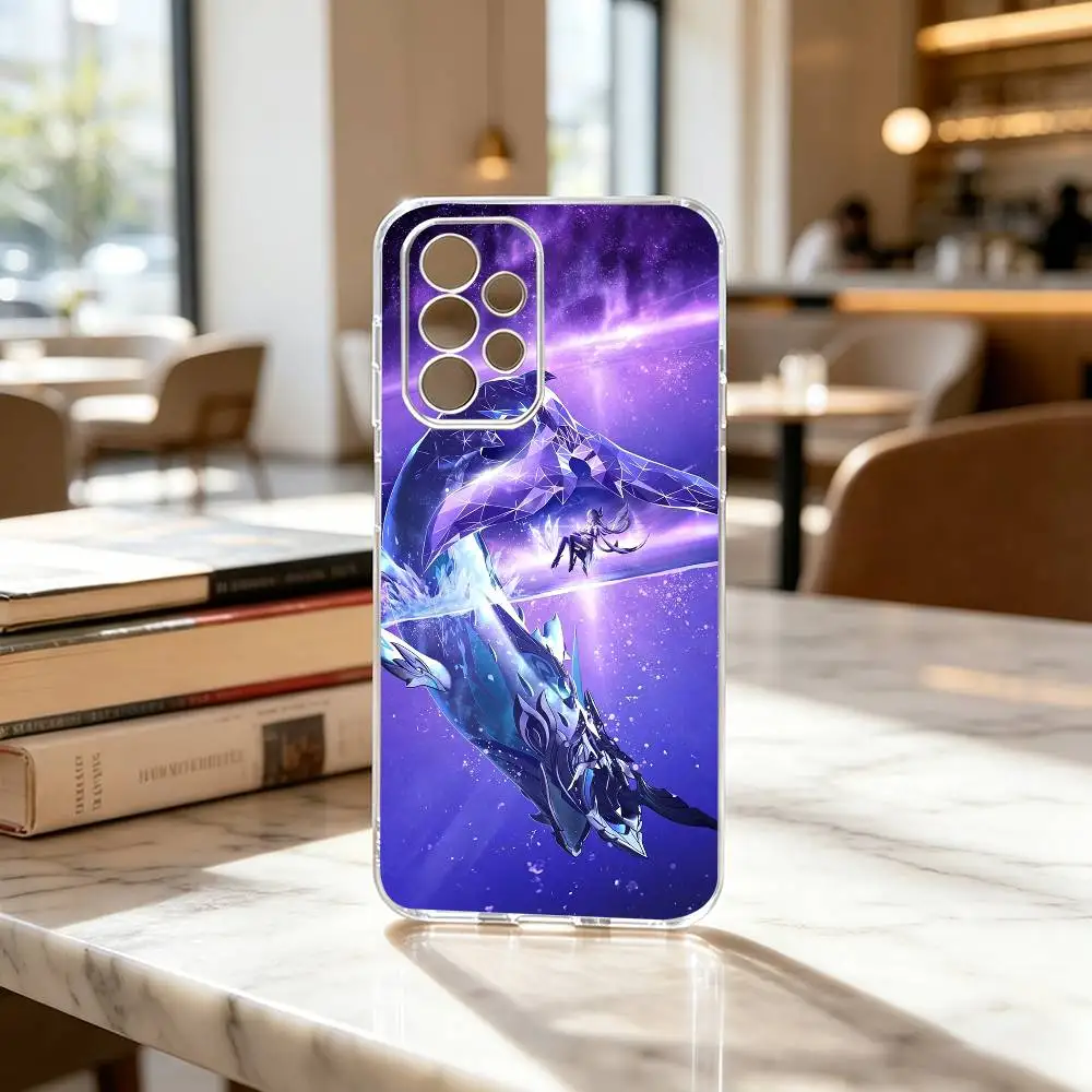 Genshin Impact Skirk Transparent Silicone Soft Phone Case