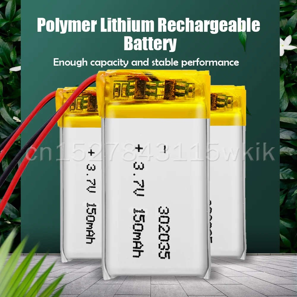 充電式リチウムポリマー電池,302035 032035 3.7v 150mah,mp3用