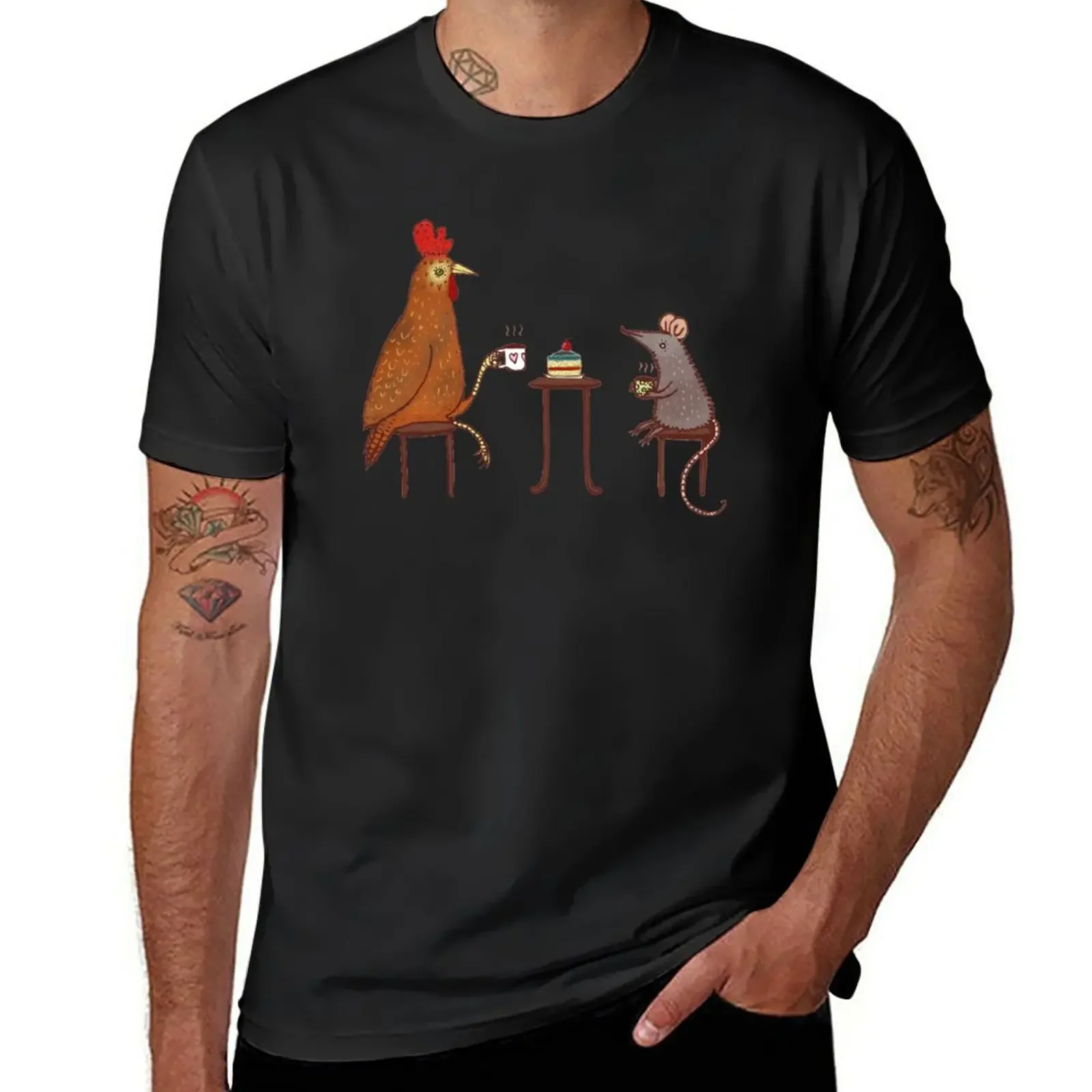 

Tea Party T-Shirt for a boy aesthetic clothes mens tall t shirts