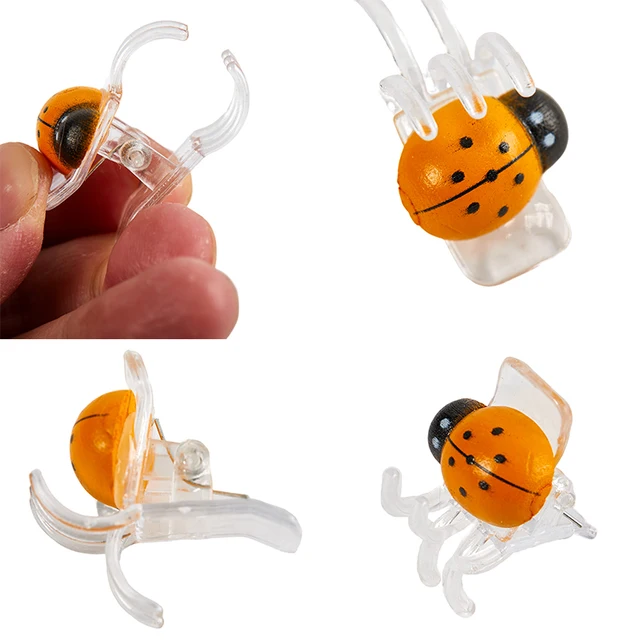 10 Darabos Katicabogár Orchidea Klipek Színes 5 Karmos Bilincsek Az Otthoni Kerti Támogatás A Hegymászó Szárak Rögzítéséhez Növények Bonsai Dekoráció - Image 5