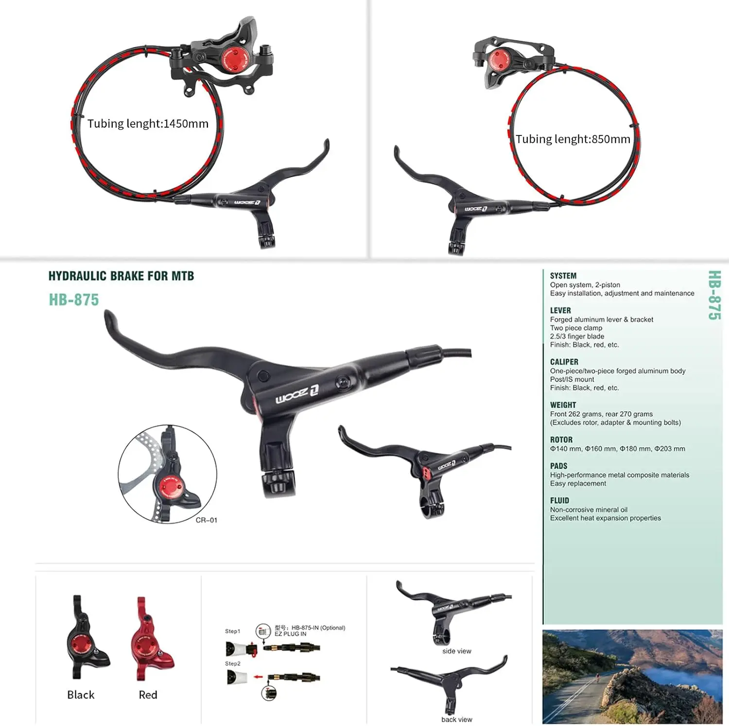 Clarks Mtb Bike Brakes Clarks M2 MTB Hybrid Hydraulic Disc Brake