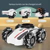 New 3in1 2.4G 4WD RC Tank Water Bomb Watch Gesture Sensing Off-road Drift Remote Control Tank With Music Light RC Car Kids Toys 2