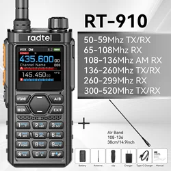 Enhanced Multi - Band Walkie Talkie with 960 Channels and AM/FM Capabilities for US (Add air band)