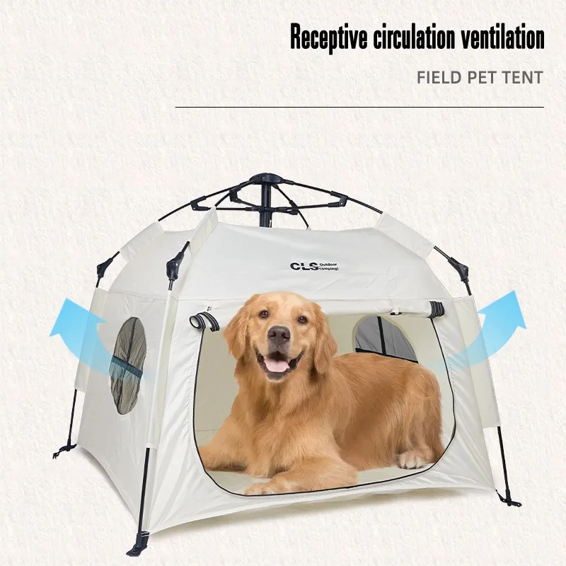 Pet tent dog house For outdoor home fully automatic folding cat and dog shelter rain and sun protection portable car Camping Tent