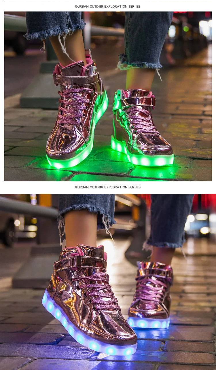 Luminous LED Light For Adults Men Women Children Boys And Girls Luminescent Sports Shoes Sizes 25-47_voghion.com