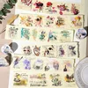 1Roll 2M handbook diy material PET Tape Roll Adhesive collage paper decoration stickers paper Diary Scrapbook cut 60mm*2m 1
