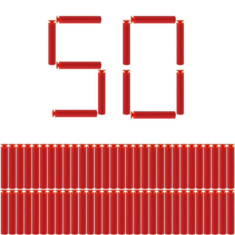 50PCS Round Head Foam Darts